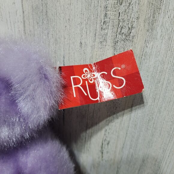 Russ Berrie Aphrodite Purple Teddy Bear Plush Love Paw Stuffed Animal Toy Gift - Picture 3 of 12